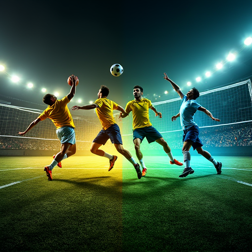 Exibição de várias modalidades esportivas